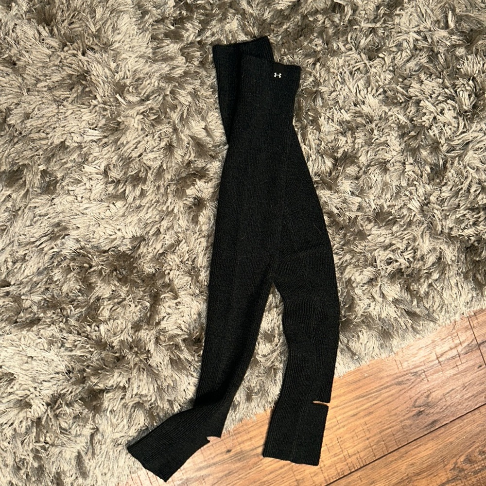 Under Armour Gray Over Knee Toeless Socks. New